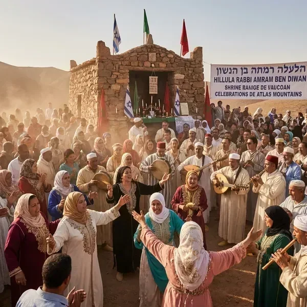 שירה וריקוד בהילולה — חגיגות ההילולה המסורתית