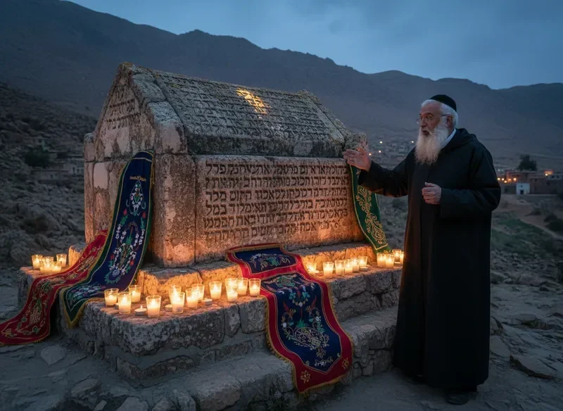 תיעוד היסטורי של ציון רבי דוד ומשה מרוקו — הסבר על האתר הקדוש